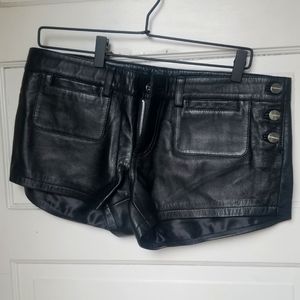 Leatherotics leather booty shorts